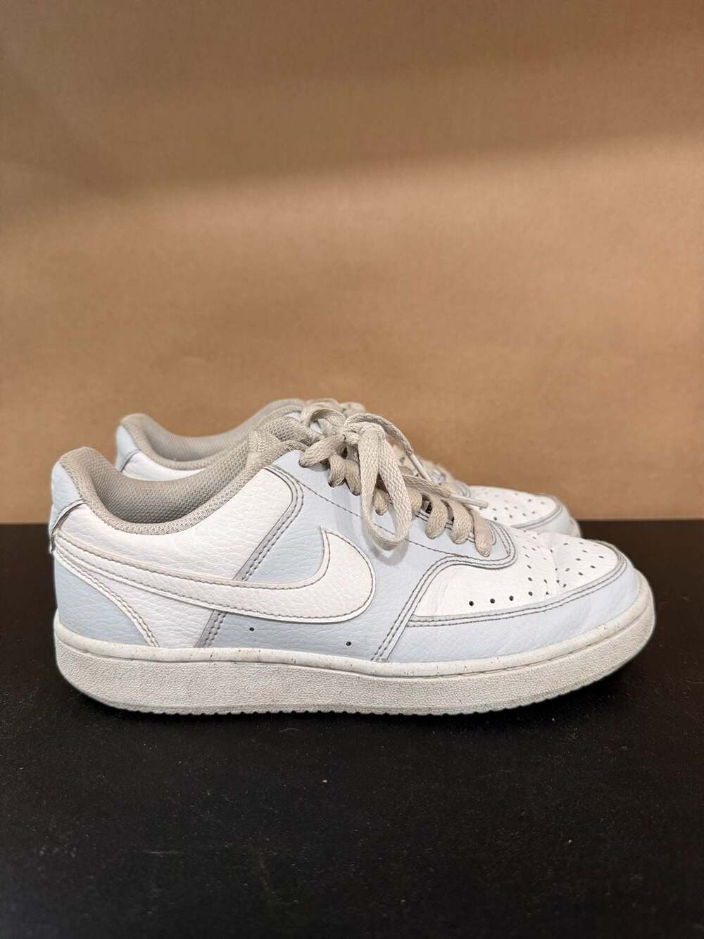 Nike Women's Court Vision Low Next Nature White Football Gray Sneakers Size 6.5